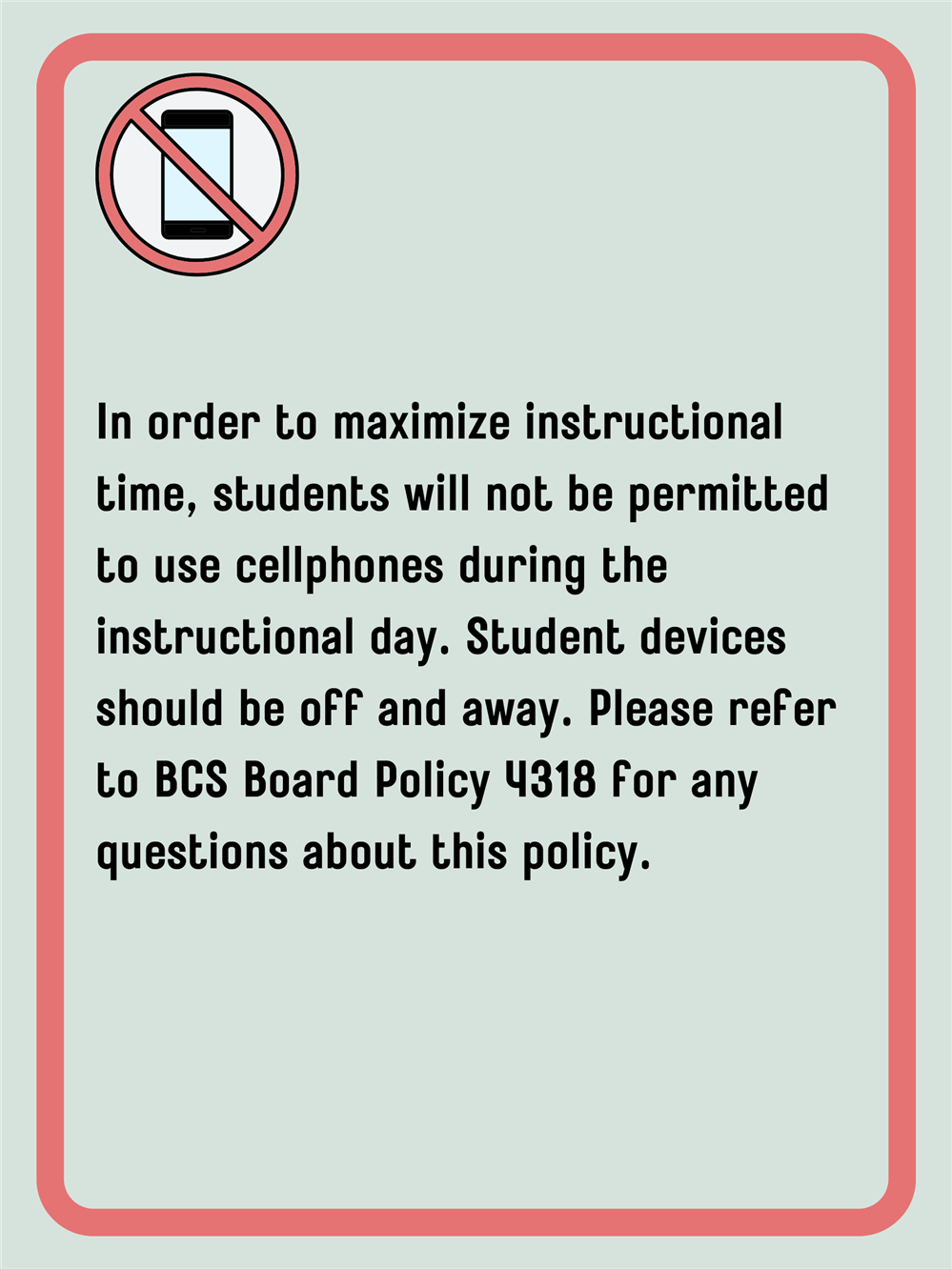  Cell Phone Policy